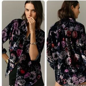 Pilcro new Hadley velvet button down